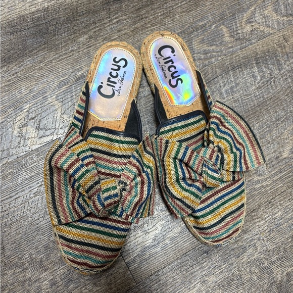 Circus by Sam Edelman Shoes - Circus by Sam Edelman Striped Bow Mules
